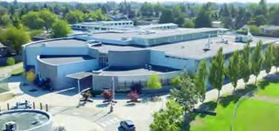 Steveston-London Secondary building exterior.